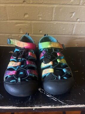 Kids Rainbow Strap Keen Washable Sandals